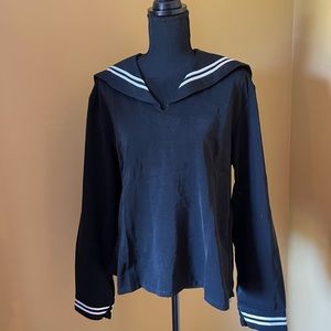 Japanese Sailor collar long sleeve top